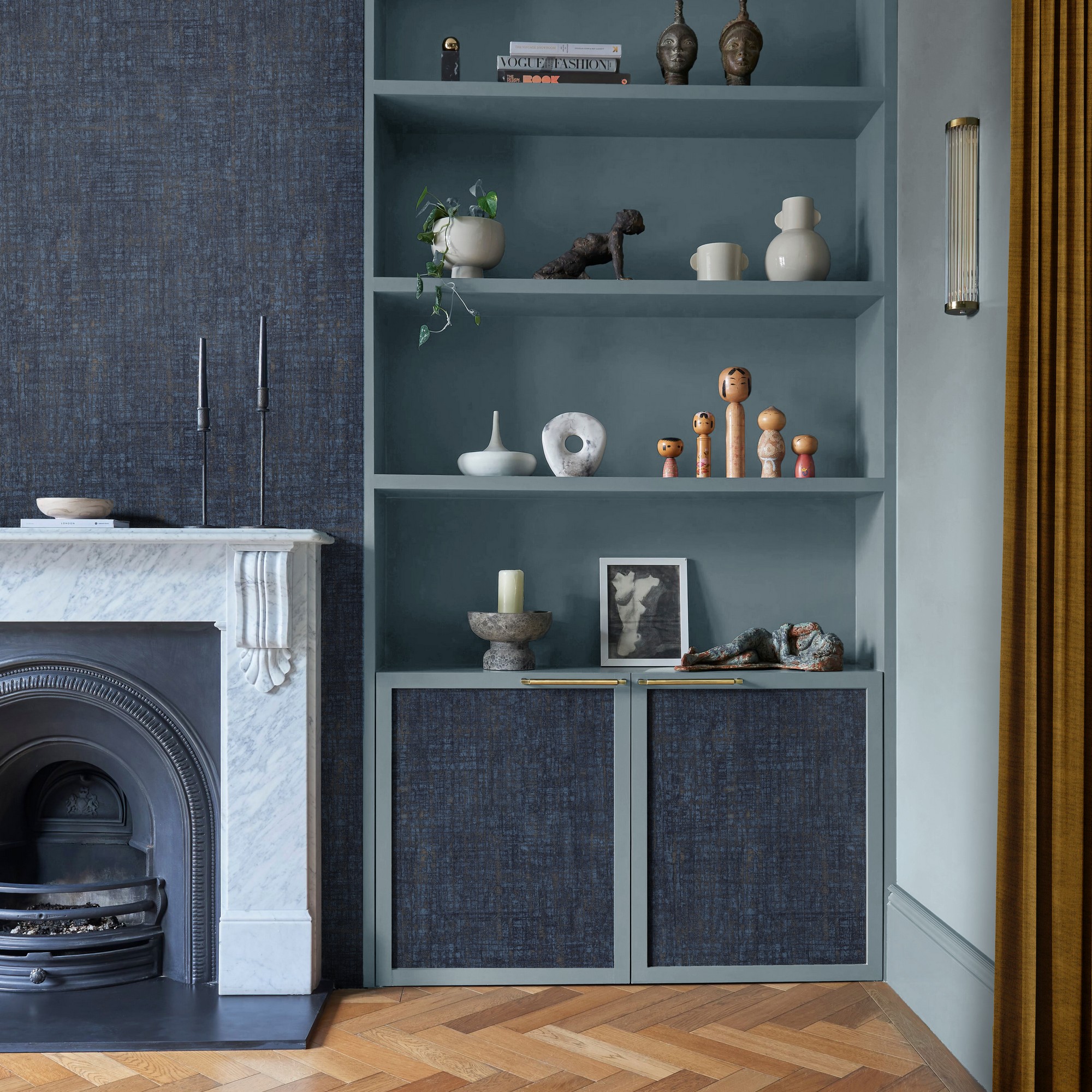 Armando Wallpaper 124139 By Graham Brown In Navy Blue